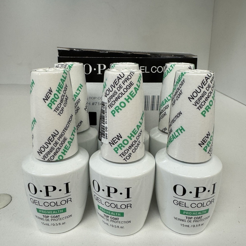 Lot If 6 OPI Gel Polish - GC040 ProHealth Top Coat 15‎ ml / 0.5 oz NEW AUTHENTIC